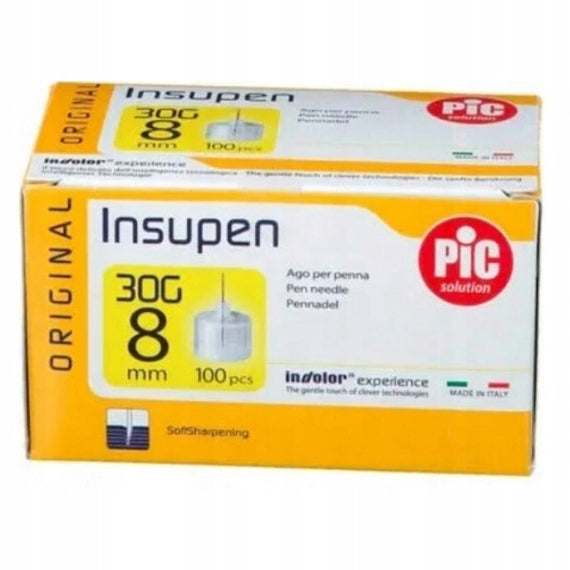 PEN NEEDLES INSUPEN 30G 0,30 x 8mm 100pcs