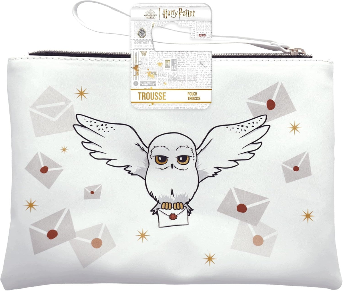 PENCIL CASE HARRY POTTER HEDWIGA 24X16 CM WHITE