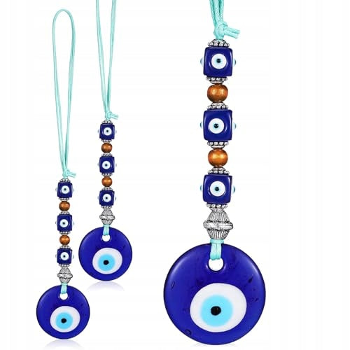 PENDANT EVIL EYE BLUE TURKISH PEARL KEYCHAIN AMULЕТ FOR WOMAN 3 PCS Brand no brand