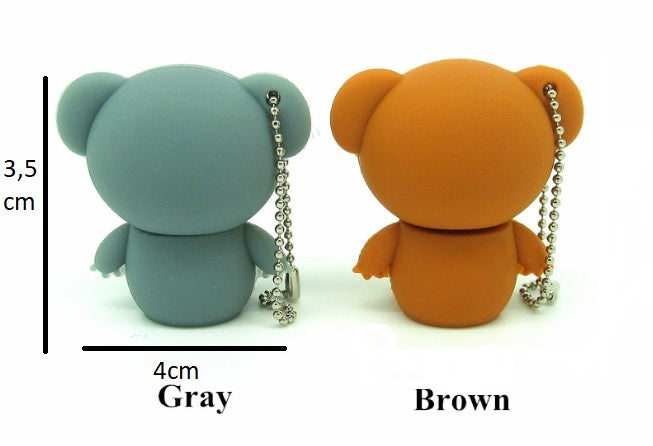 PENDRIVE 3.0 USB 16 GB GREY KOALA BEAR IS PL 24H Color gray