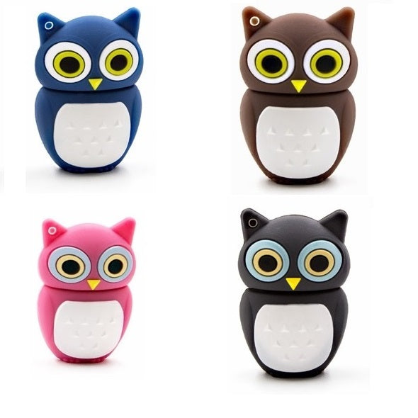 PENDRIVE 3.0 USB 16 GB OWL BROWN BLACK BLUE Color blue