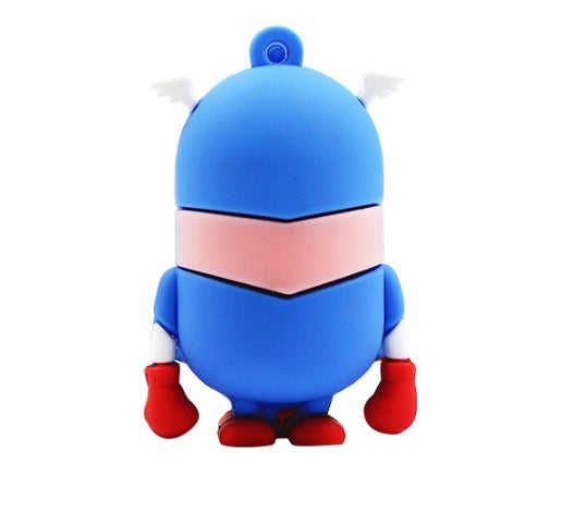 PENDRIVE 3.0 USB 8GB MINIONS CAPTAIN AMERICA Color blue