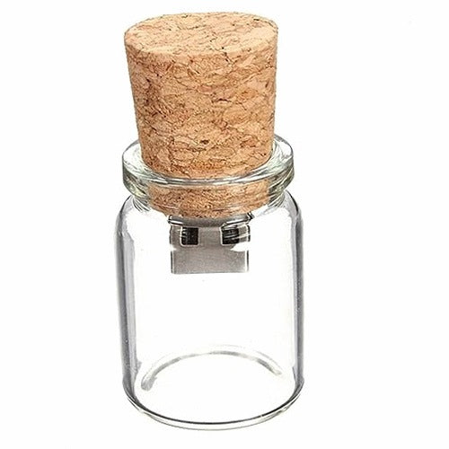 PENDRIVE 32GB GLASS BOTTLE STOPPER USB FLASH DRIVE GIFT for HOME