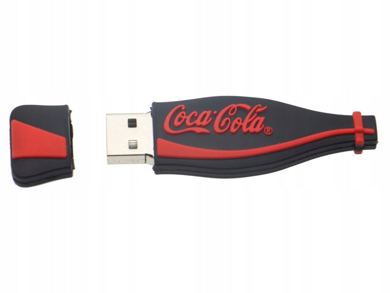 PENDRIVE 64 GB USB BOTTLE COCA COLA BLACK Color black