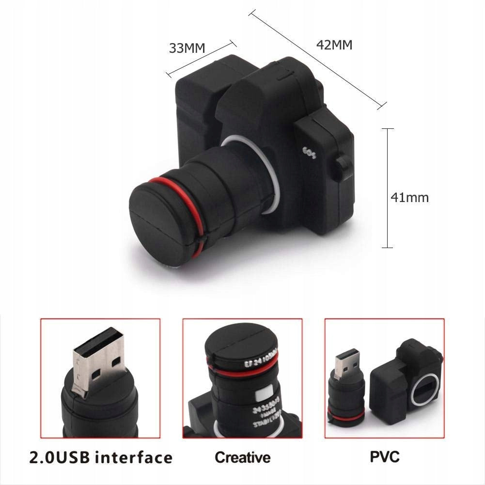 PENDRIVE CAMERA SLR CAMERA NIKON GIFT 32 GB Color black