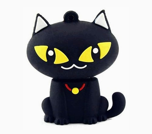PENDRIVE CAT BLACK 8GB USB FLASH DRIVE MEMORY FOR KIDS GIFT