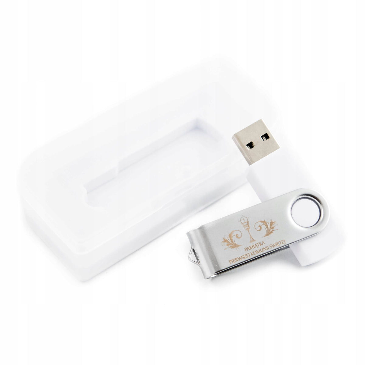 PENDRIVE HOLY COMMUNION 16 GB + BOX + USB ENGRAVING for photos Communion