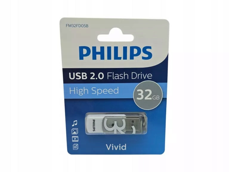 PENDRIVE PHILIPS VIVID EDITION 2.0 32GB Capacity 32 GB