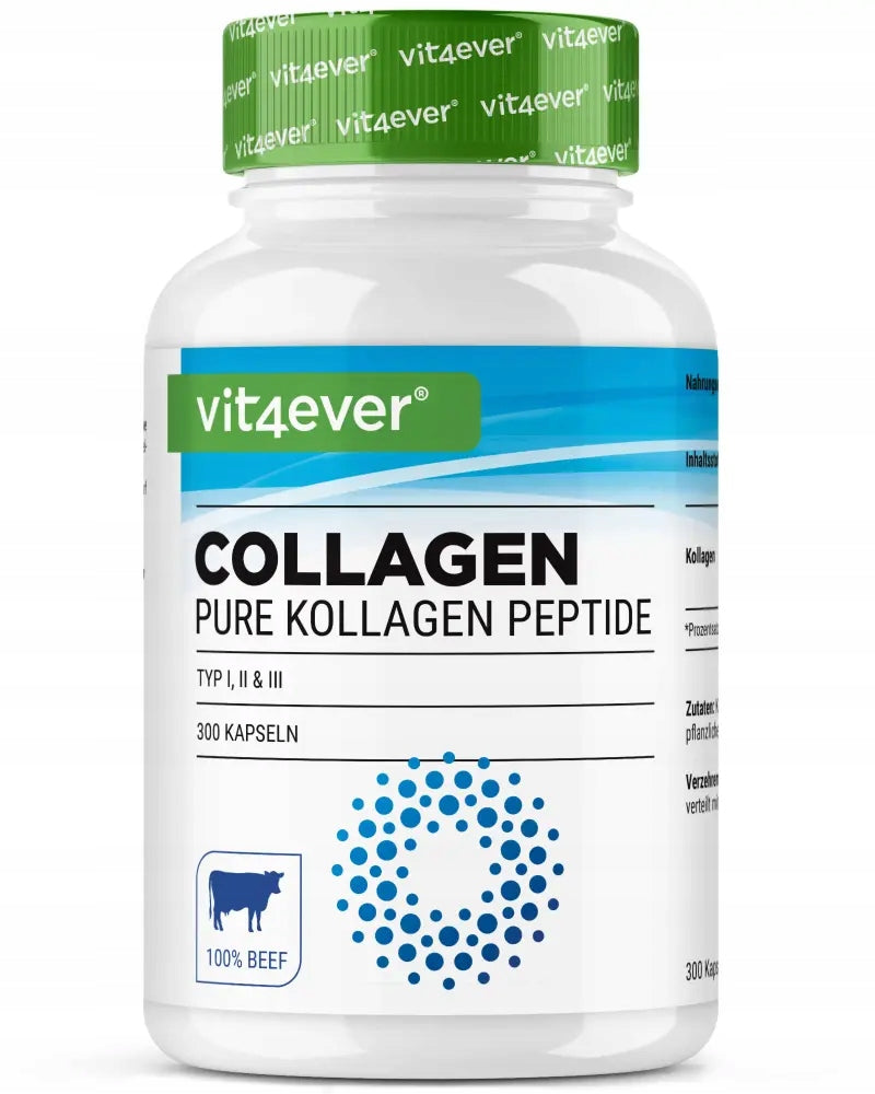 PEPTIDE COLLAGEN 300 CAPSULES JOINT AND HAIR SUPPORT VIT4EVER