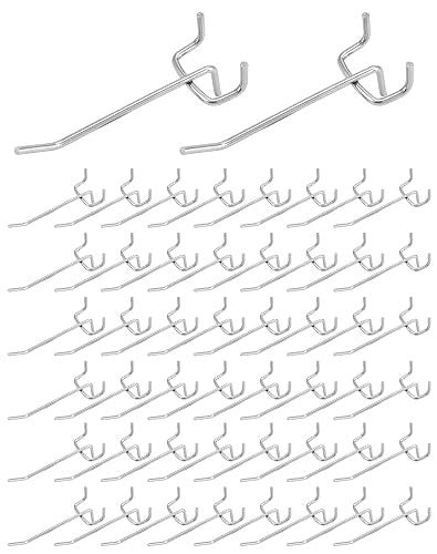PERFORATED BOARD WALL HOOKS SET OF 60 STAINLESS STEEL Brand no brand