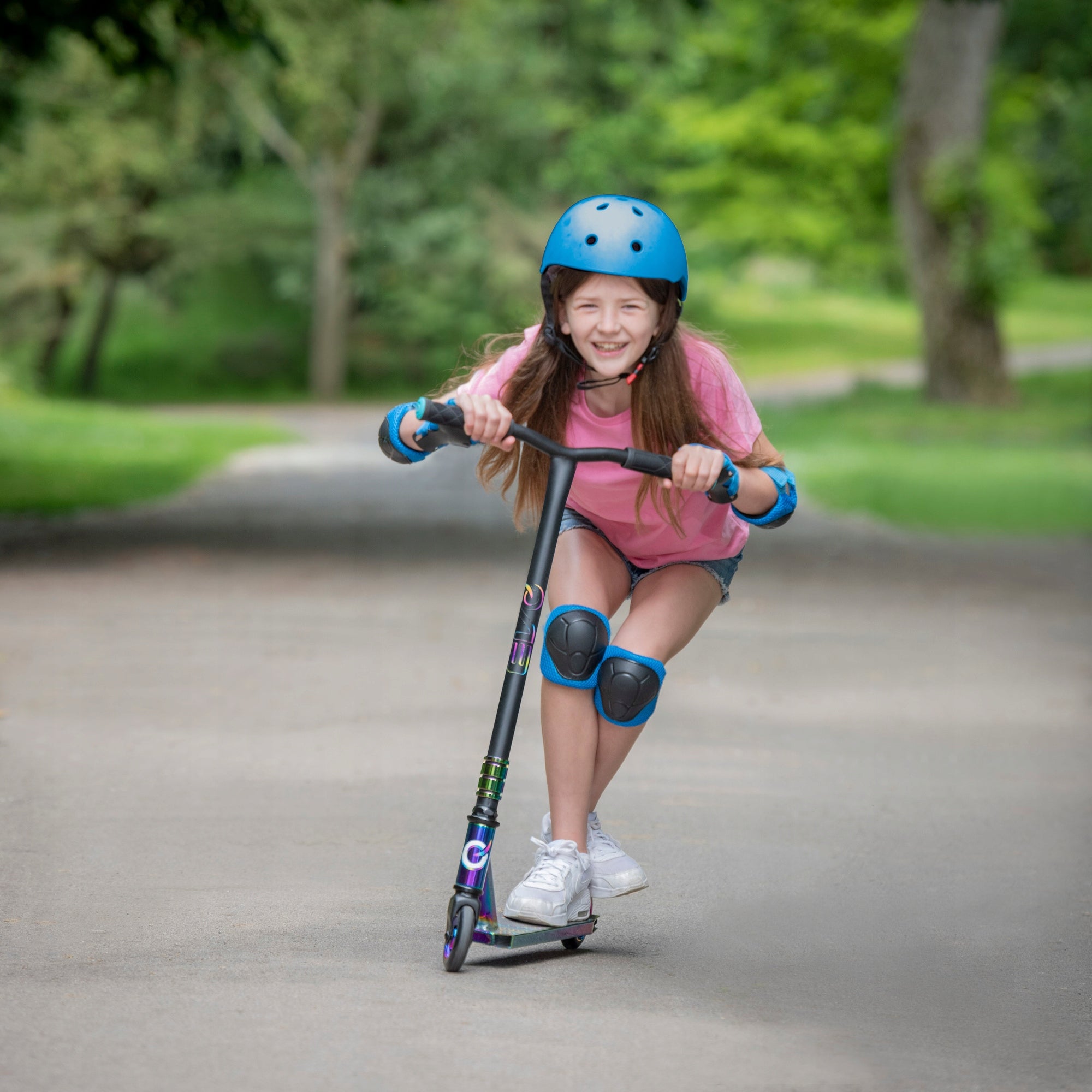 PERFORMANCE SCOOTER FOR CHILDREN TWO-WHEELED NEON STUNT SCOOTER EVO 6+ Kind two-wheeled