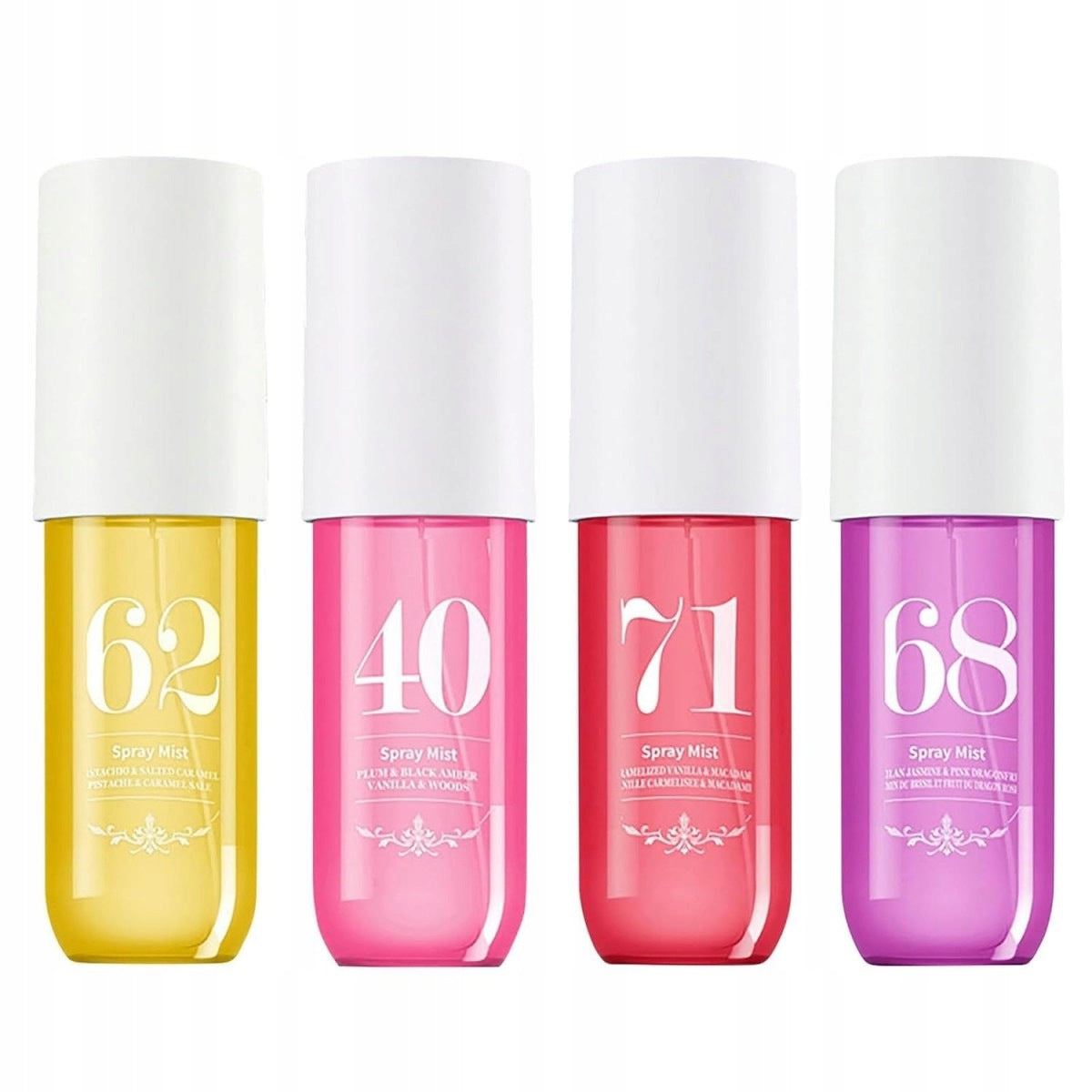PERFUME BODY SPRAY FOR WOMEN #62+#40+#71+#68 4 X 90 ML Packaging status original