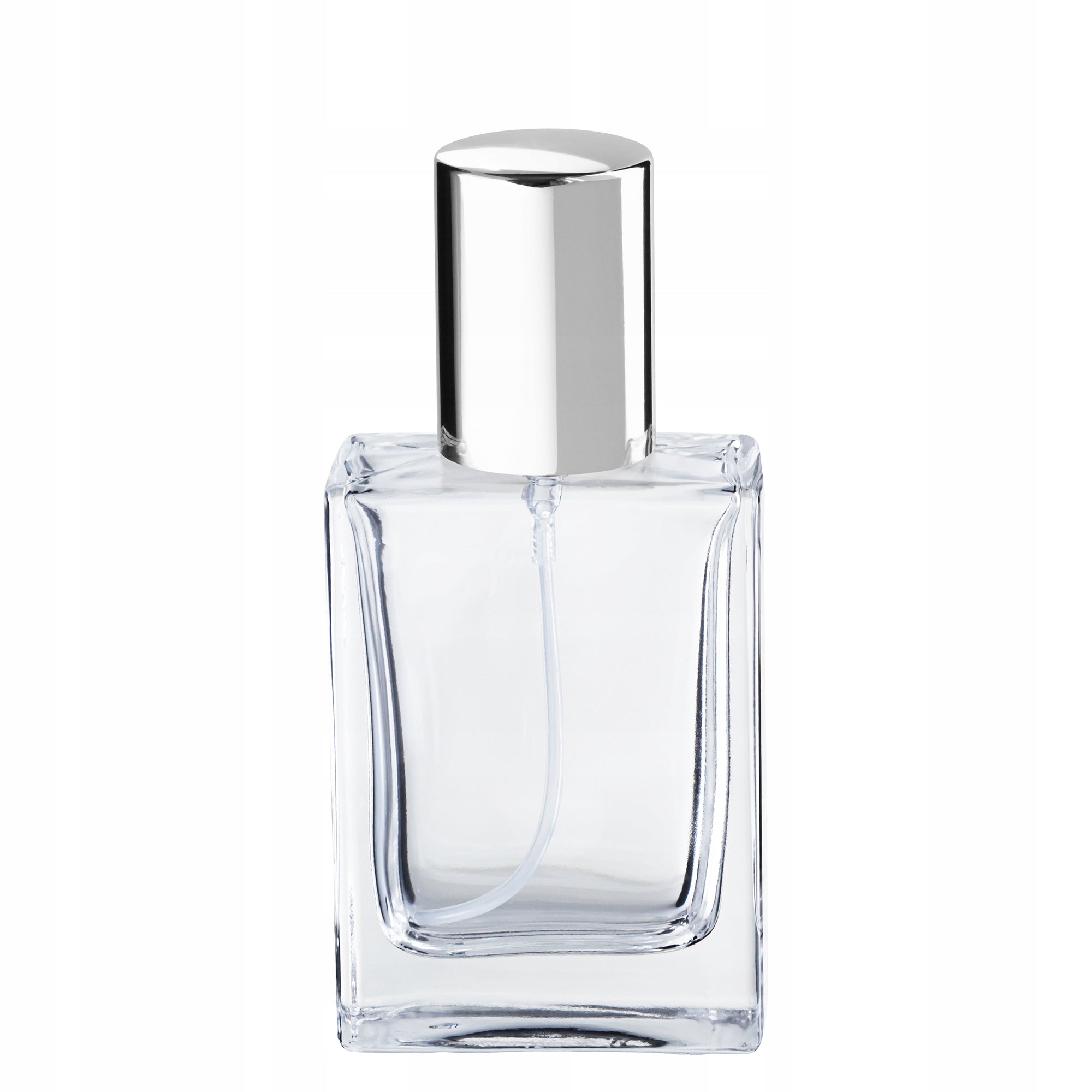 PERFUME BOTTLE 30 ML WITH SILVER ATOMIZER AND MINDY CAP [2] 5 PIECES Brand no brand