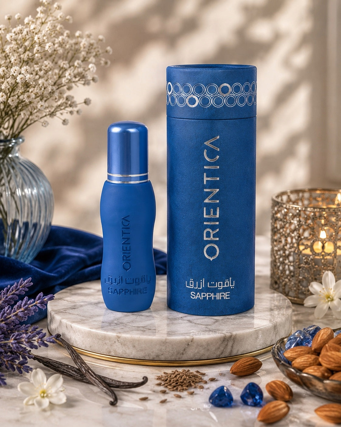 PERFUME IN SAPPHIRE OIL 6 ml ORIENTICA UNISEX ORIENTAL CREAMY PERMANENT Brand Orientica