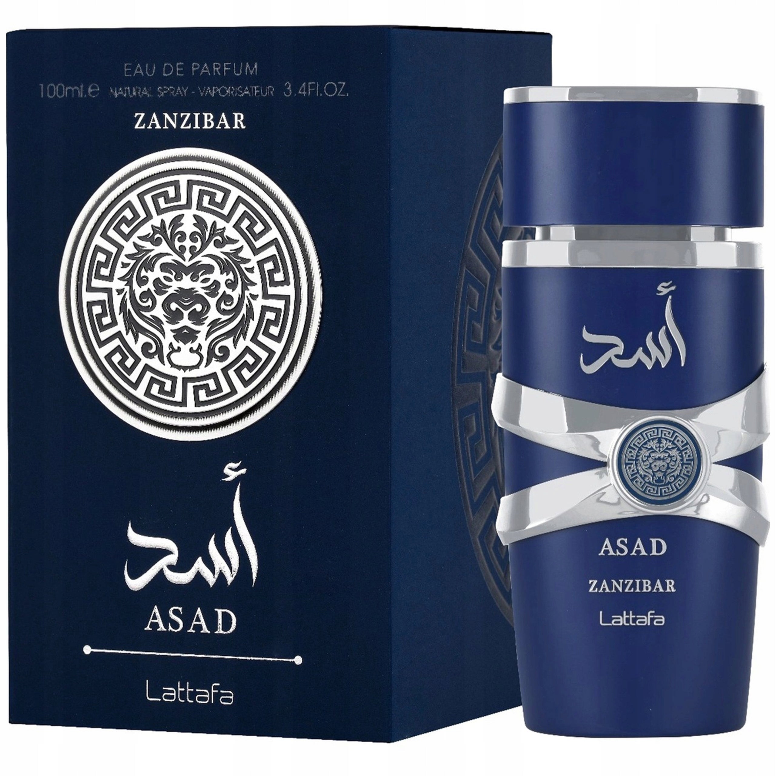 PERFUME LATTAFA ASAD ZANZIBAR Male Arabic ORIGINAL + Samples Certificate Packaging status original