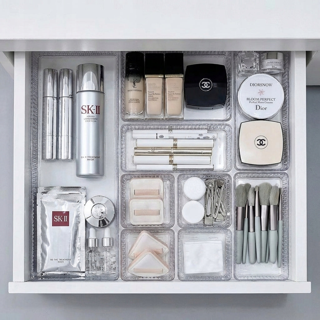 PERFUME ORGANIZER UNIVERSAL COSMETICS FOR DRAWER MODULAR CONTAINER Number of pieces 7 pcs