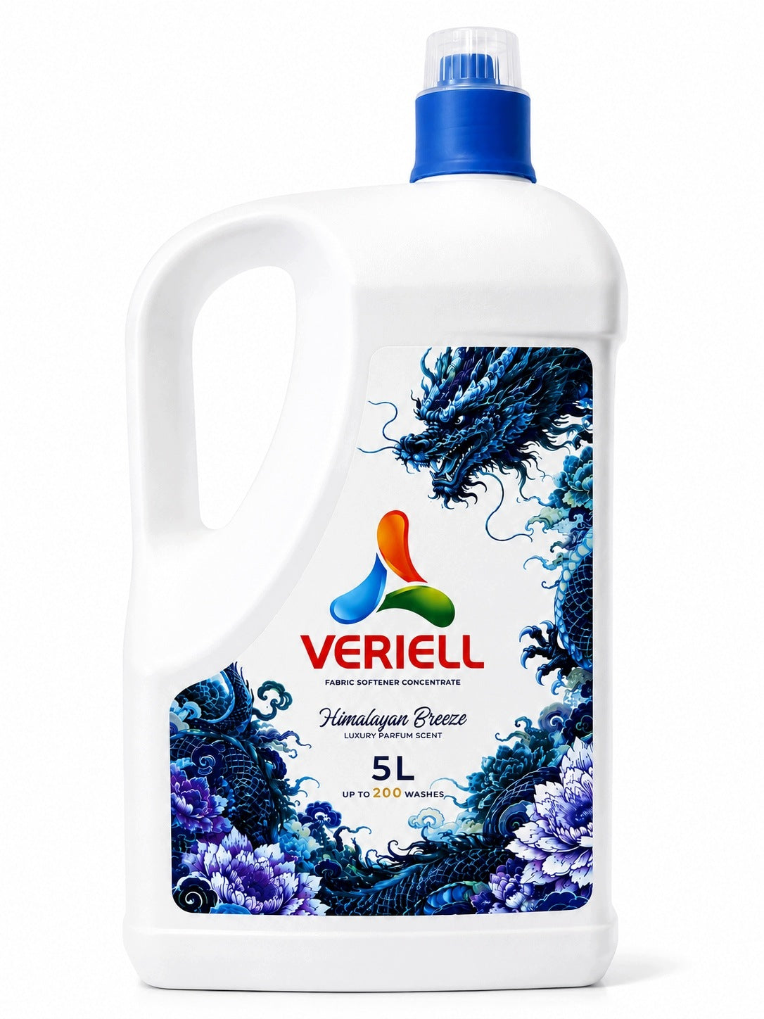 PERFUMED FABRIC SOFTENER VERIELL 5 L HIMALAYAN BREEZE 200 WASHES