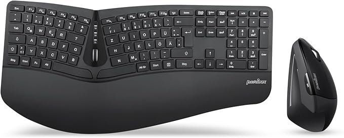 PERIXX PERIDUO-605 ERGONOMIC WIRELESS CONNECTION OF KEYBOARDS AND MOUSE