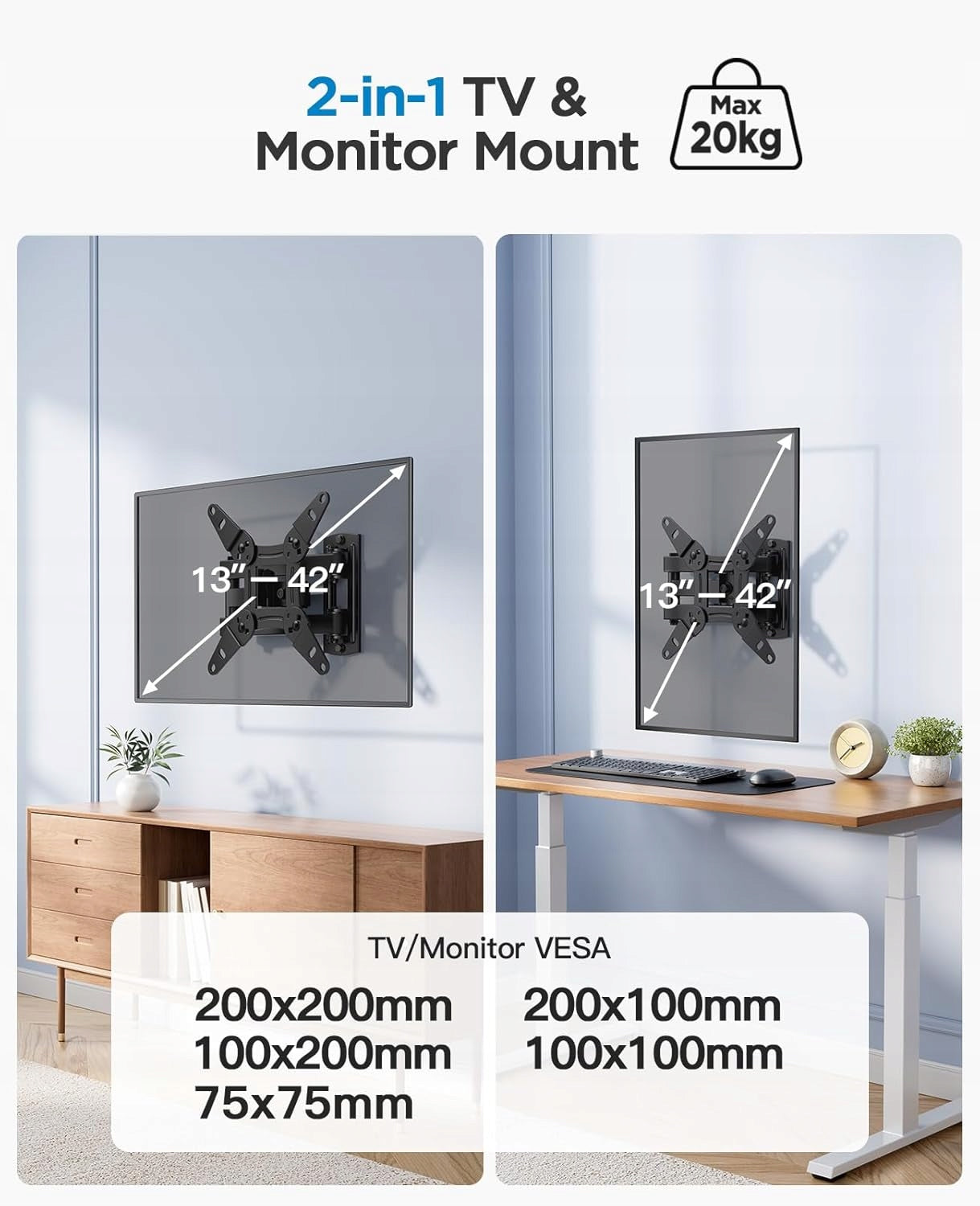 PERLESMITH Universal Monitor TV Mount 13-42 ″ PSPISF1 Manufacturer code PERLESMITH SPISF1