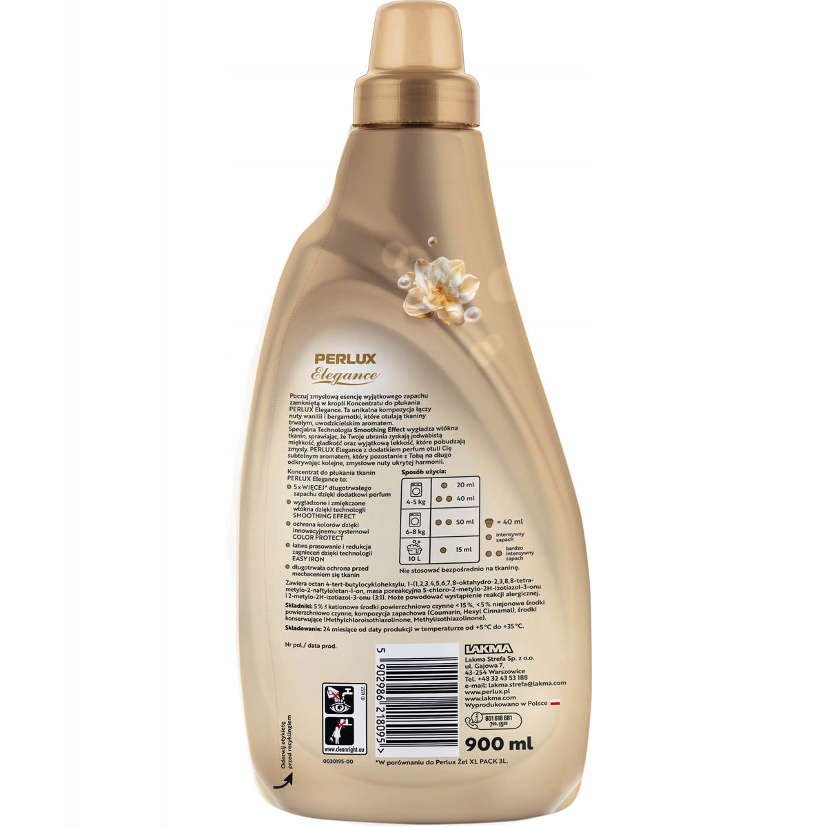 PERLUX ELEGANCE - fabric softener concentrate 900 ml 45 washes Manufacturer code 5902986218095