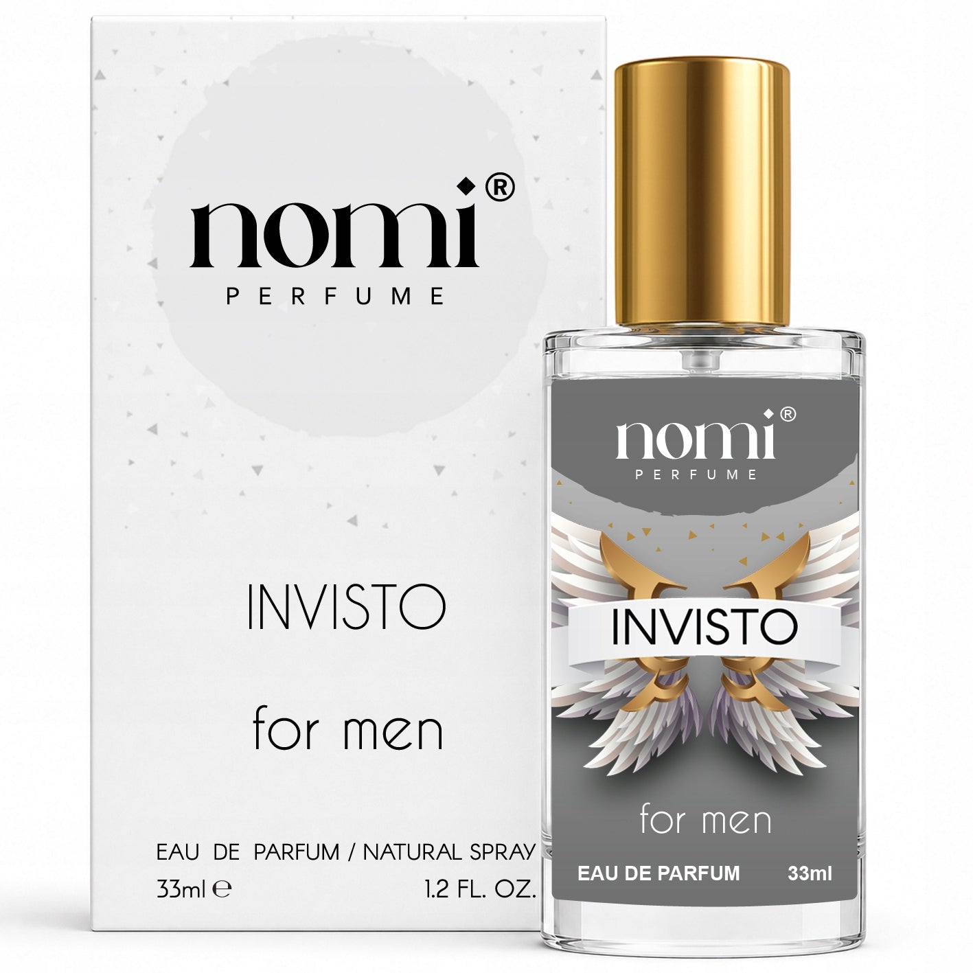 PERMANENT FRENCH MEN'S PERFUME NOMI PERFUMETKI INVISTO 33ml Packaging status original
