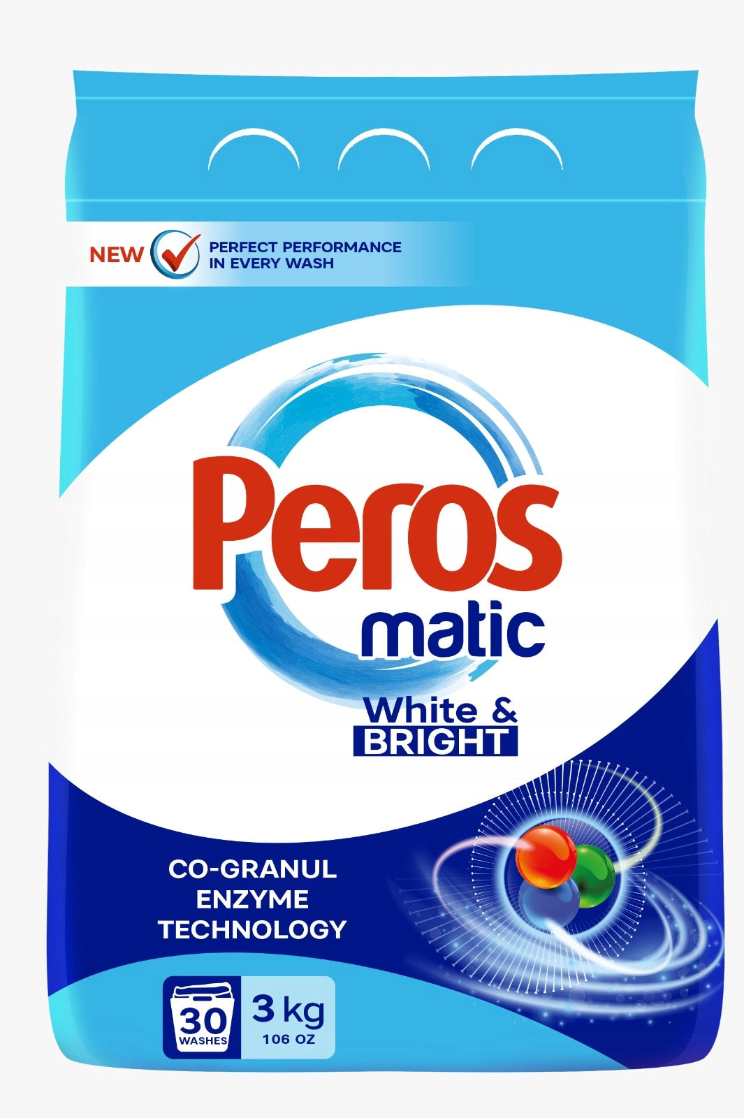PEROS WASHING POWDER FOR WHITE FABRICS 3KG