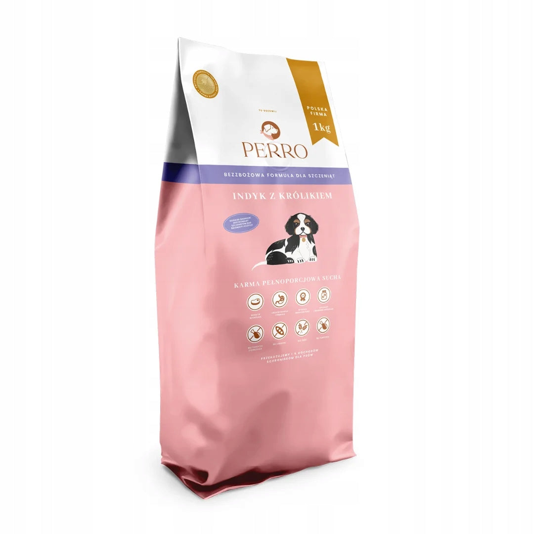 PERRO Turkey with Rabbit Junior 1kg