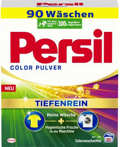 PERSIL COLOR PULVER COLOUR WASHING POWDER 5,4 KG 90 WASHES STRONG DE