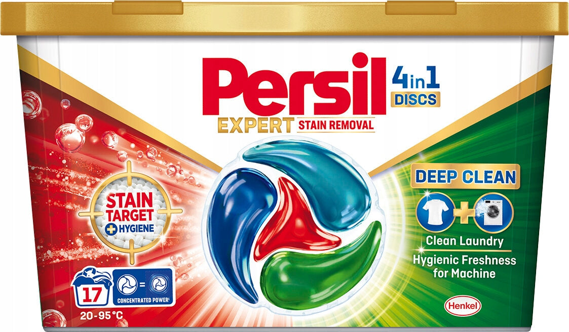 PERSIL Discs Expert 4 in 1 Stain Washing Capsules - 17 Pack