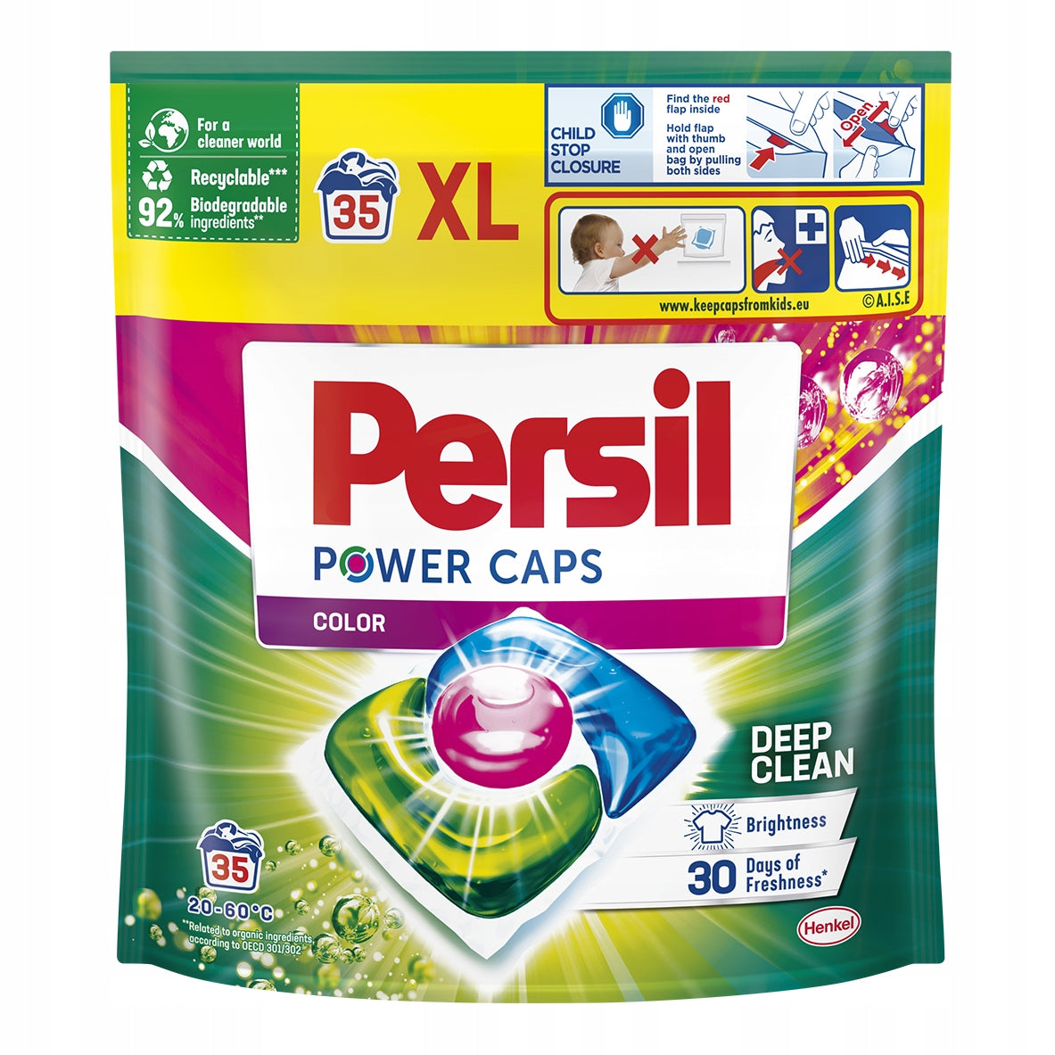 PERSIL POWER CAPS DEEP CLEAN COLOR WASHING CAPSULES 35 pcs.