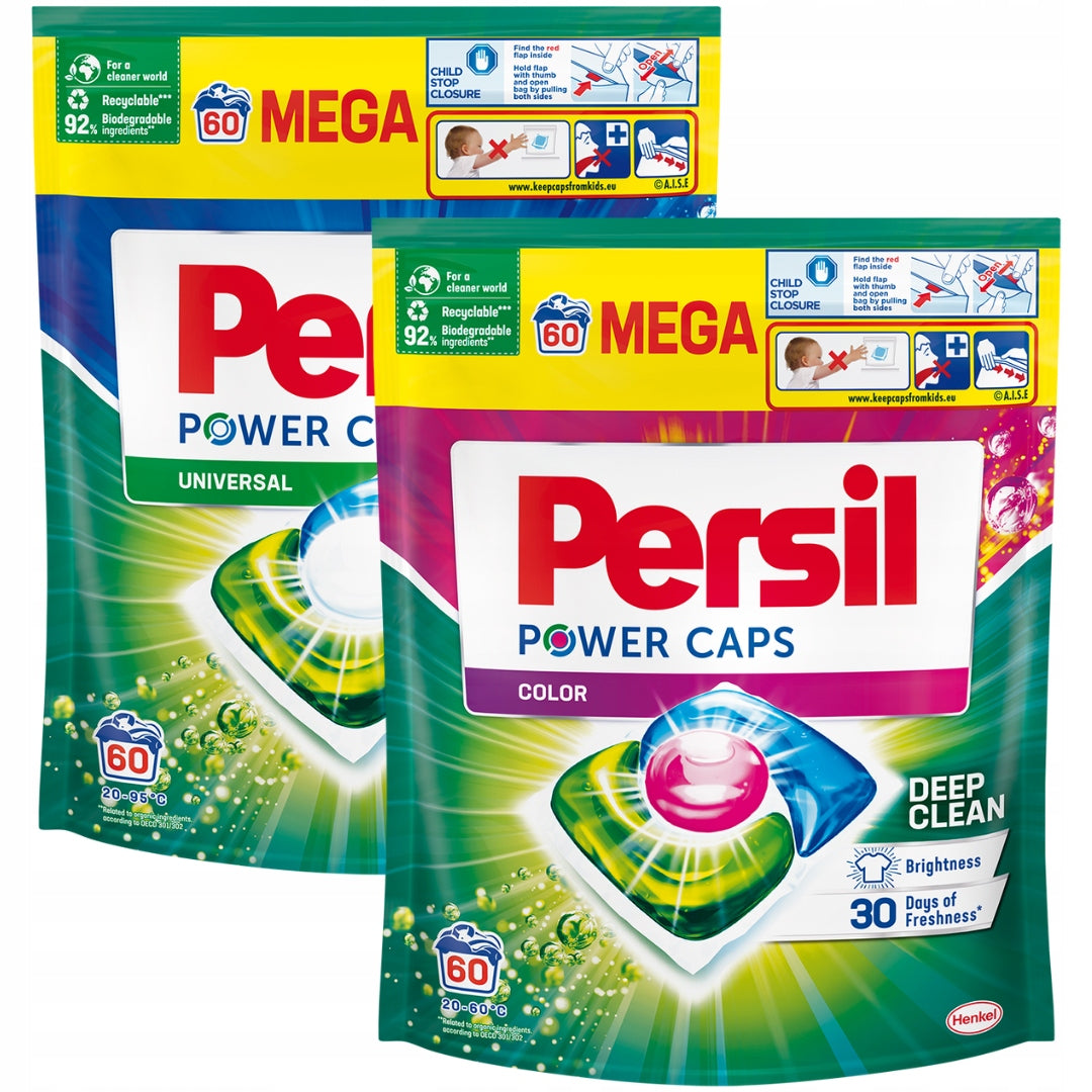 PERSIL POWER CAPS WASHING CAPSULES SET MIX COLOR UNIVERSAL 120 PIECES