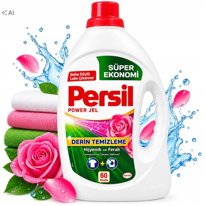 PERSIL POWER ROSE WASHING GEL 3,9L 60 WASHES SUPER ECONOMICAL