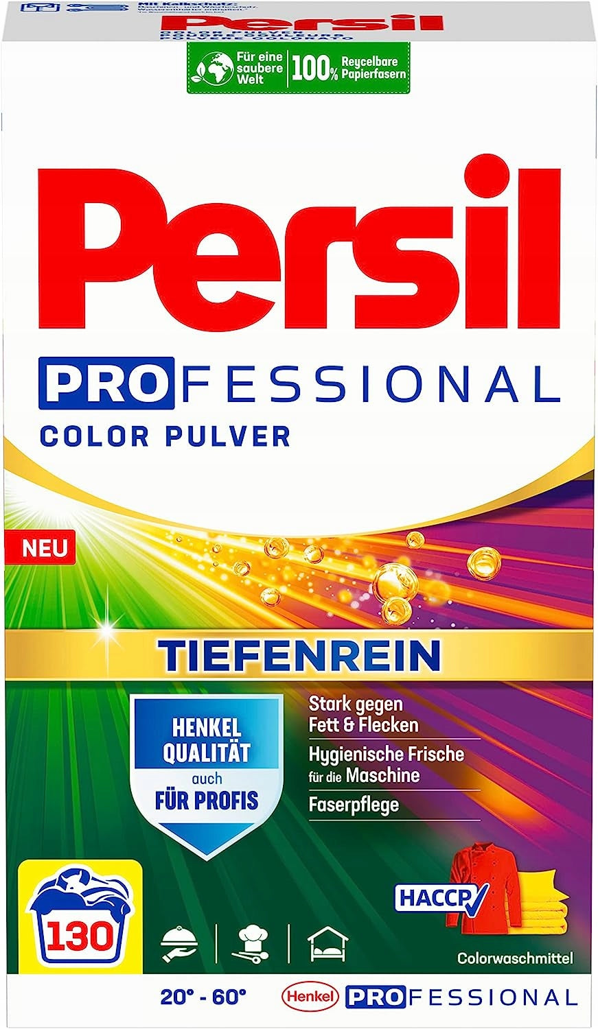 PERSIL PROFESSIONAL WASHING POWDER GERMAN 7,8 KG 130 WASHES STRONG COLOUR