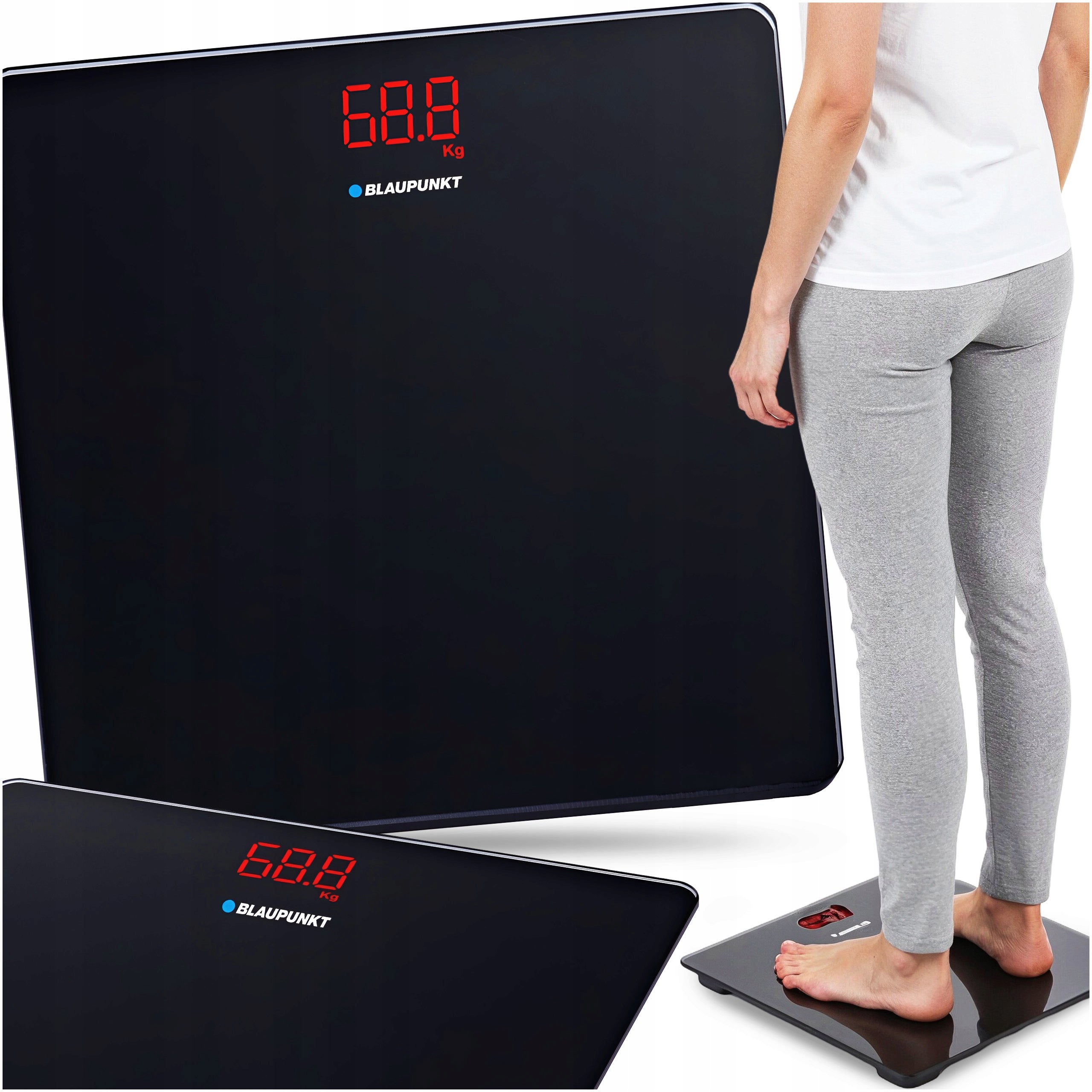 PERSONAL ELECTRONIC BATHROOM SCALE BLAUPUNKT BSP201 PERSONAL GLASS