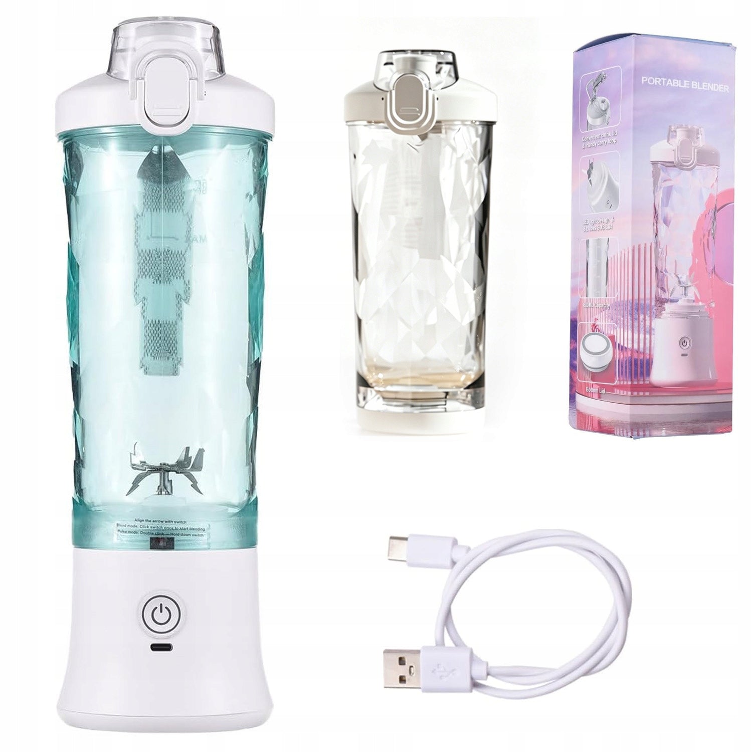 PERSONAL GLASS CUP BLENDER 600ML – FOR SMOOTHIES AND COCKTAILS