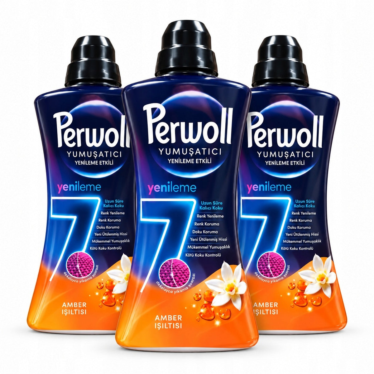 PERWOLL AMBER Rinsing Liquid 3x1,2L 150 Washes