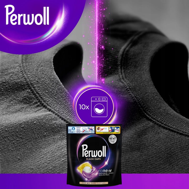 PERWOLL RENEW BLACK CAPSULES FOR WASHING BLACK FABRICS 40 PIECES GERMAN Manufacturer code 4015200033808