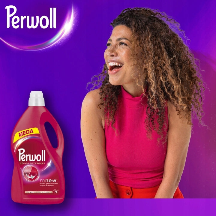 PERWOLL RENEW COLOR WASHING LIQUID 75 WASHES 3,75 L STRONG COLOUR Brand Perwoll