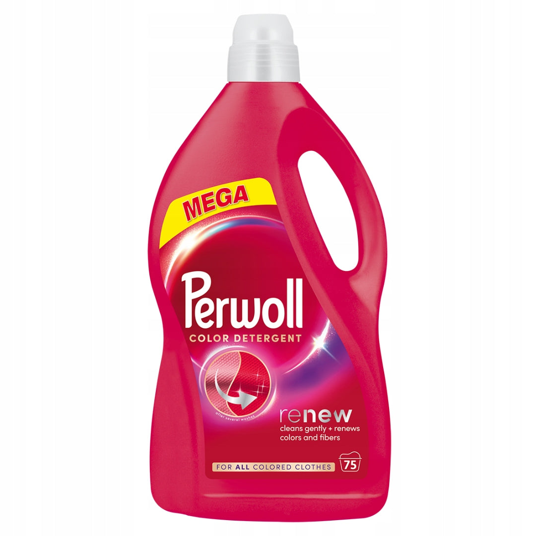 PERWOLL RENEW COLOR WASHING LIQUID 75 WASHES 3,75 L STRONG COLOUR