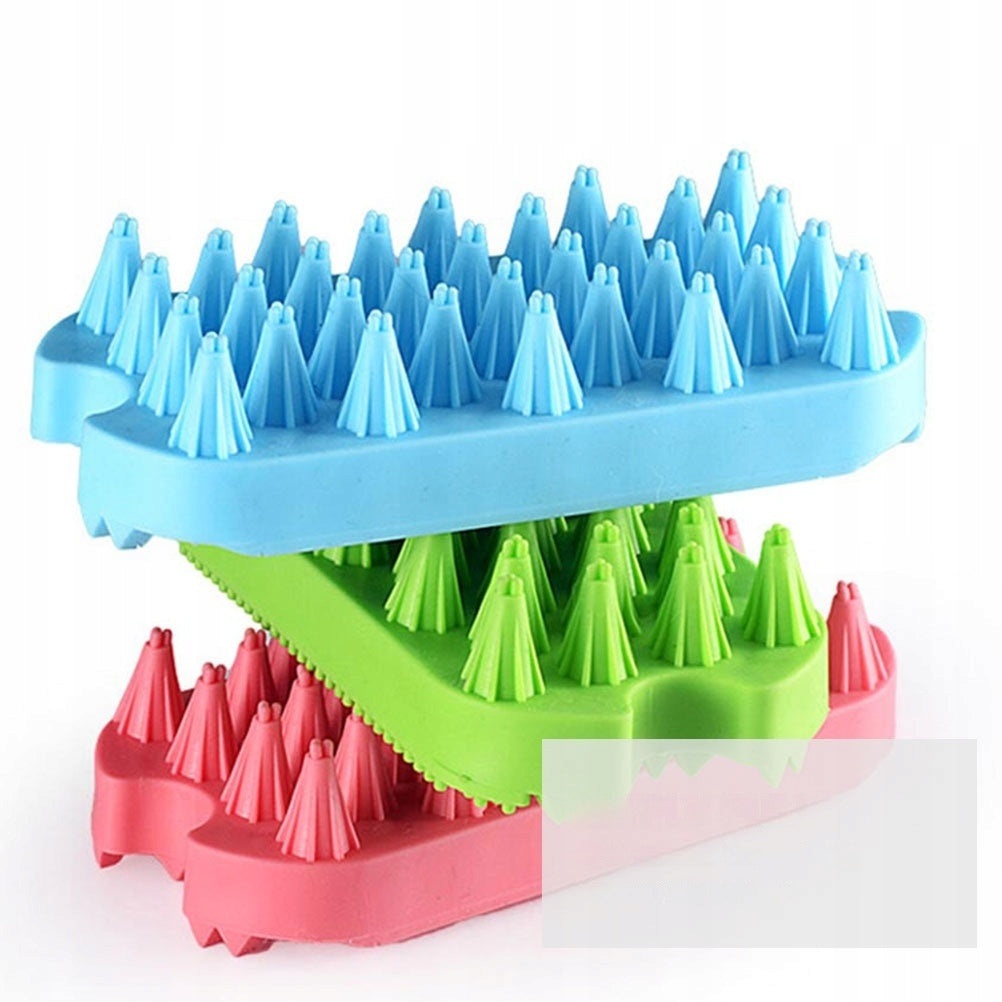 PET BATH MASSAGE BRUSH SCRUBBER COMB FOR SHEDDING CLEANING