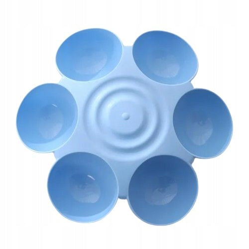 PET BOWL 6 PCS FOR WATER FOOD blue