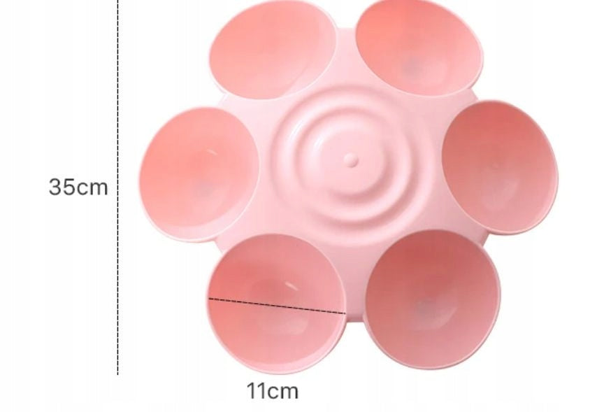 PET BOWL 6 PCS FOR WATER FOOD pink Brand no brand