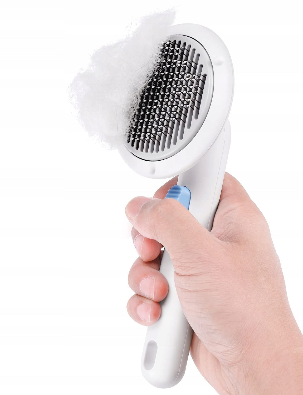 PET BRUSH WITH SELF-CLEANING BUTTON FOR TANGLE CARE