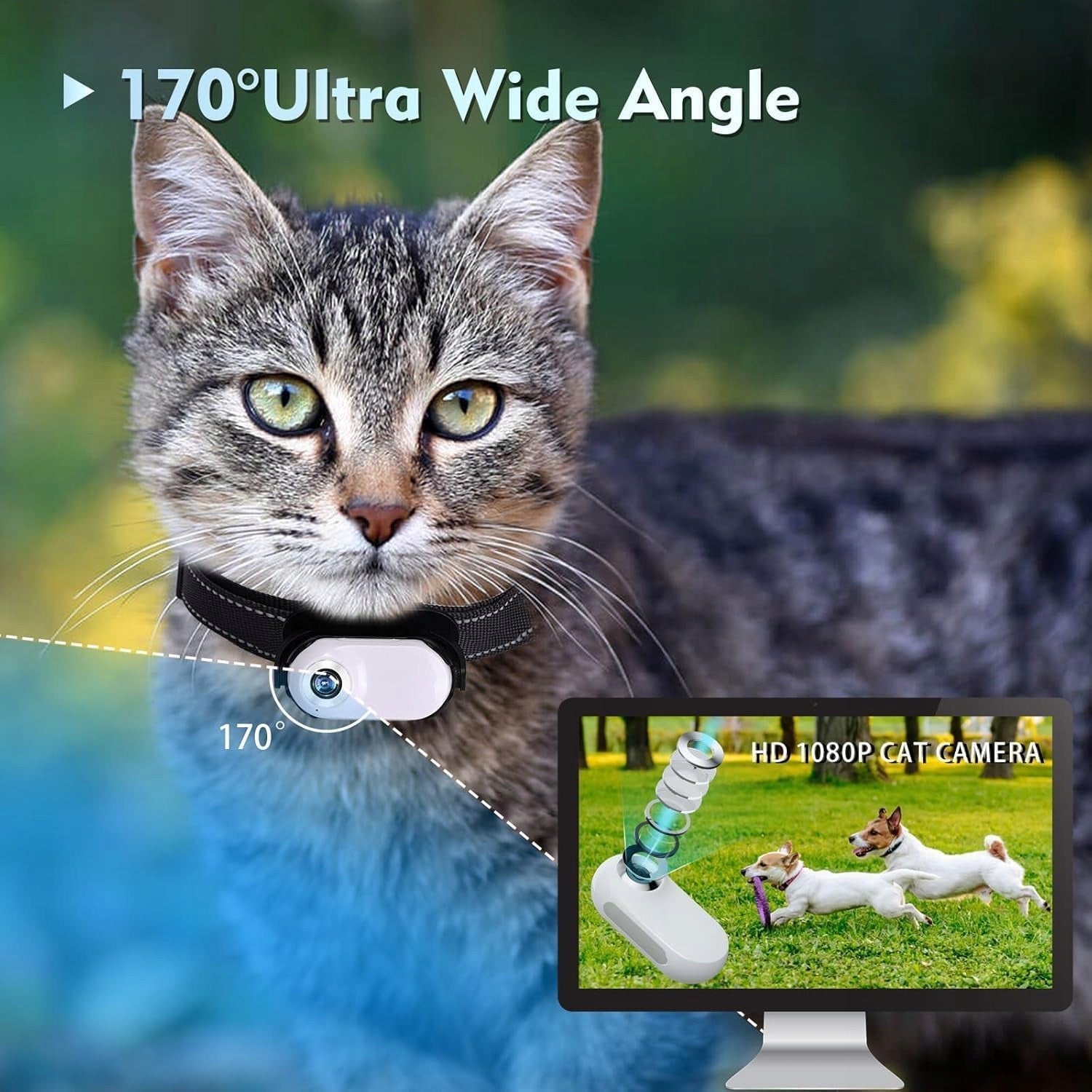 PET CAMERA 198W COLLAR CLIP CARD 128G Brand no brand