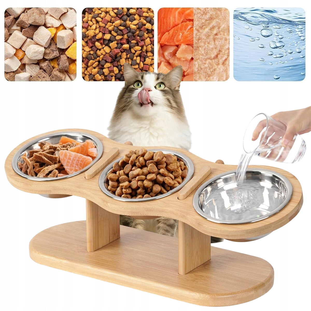 PET DINING TABLE, CAT FEEDER WITH ELEVATED