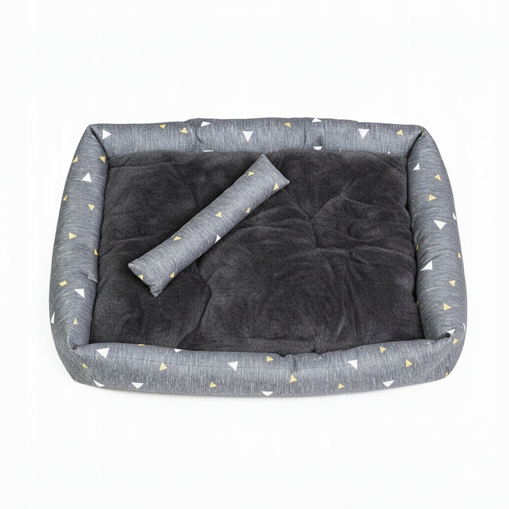 PET DOG BED SOFT LARGE PLAYPEN COUCH BEDDING PILLOW BED Trade name L09 LEGOWISKO DLA ZWIERZĄT SZARE 110x80cm XL