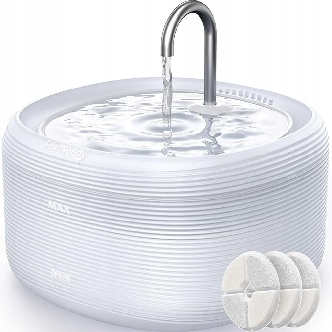 PET DRINKING CAT FOUNTAIN WITH 3 INTERCHANGEABLE FILTERS
