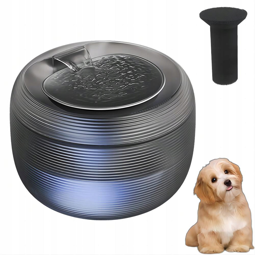 PET FOUNTAIN LED 2.5L SILENT DRINKING FOUNTAIN FOR CATS AND DOGS