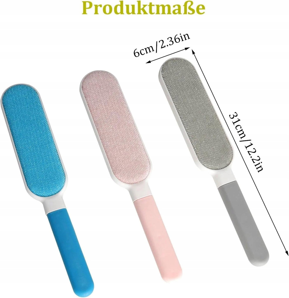 PET HAIR BRUSH 3 PIECES DOUBLE-SIDED LINT FURNITURE Brand AXIN