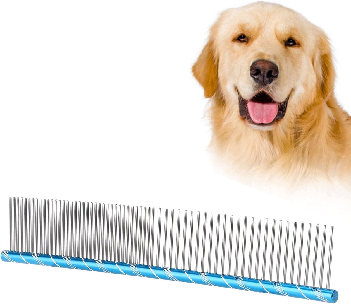 PET HAIR COMB STAINLESS STEEL CARE DOG CAT
